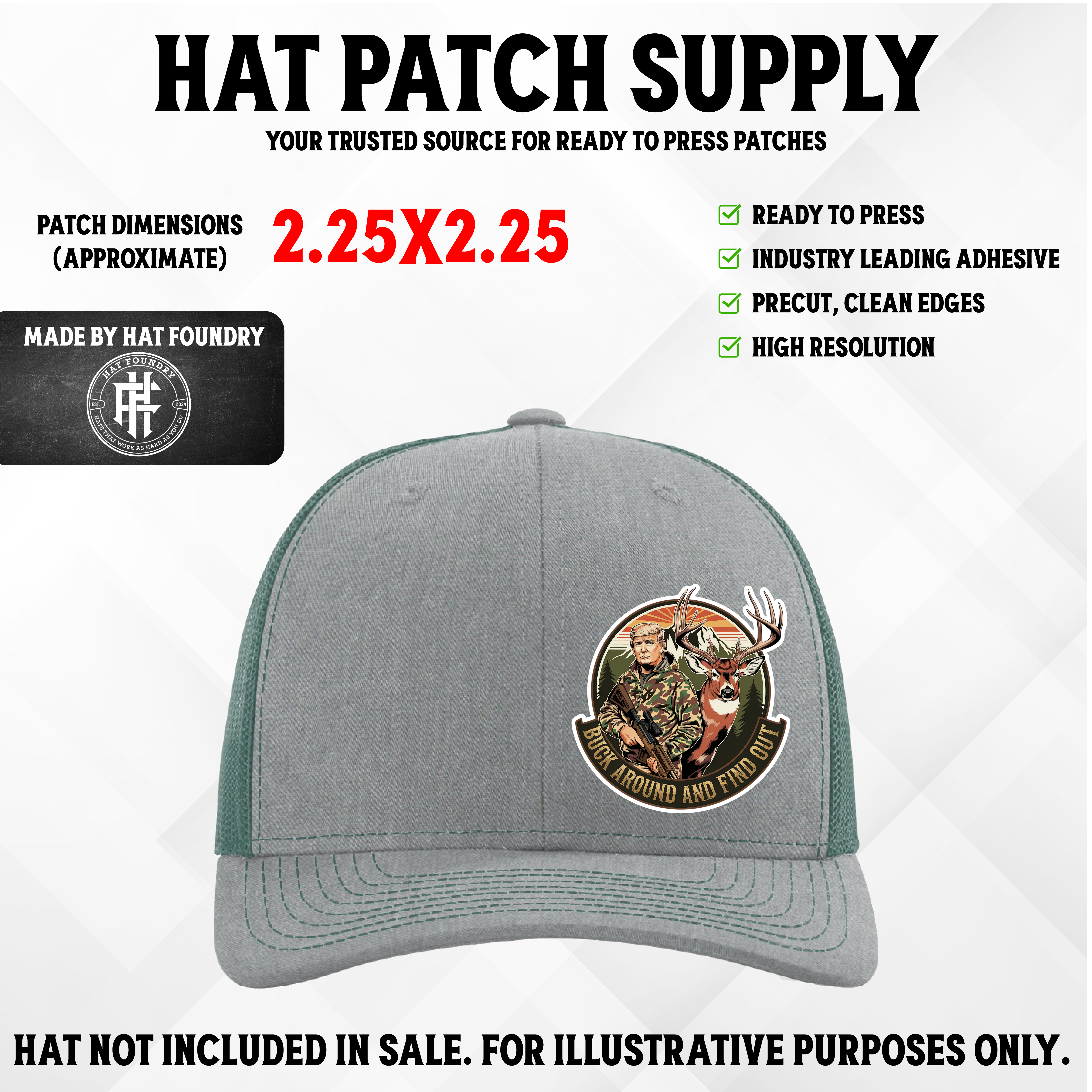 Buck Around and Find Out Trump Hunting Patch
