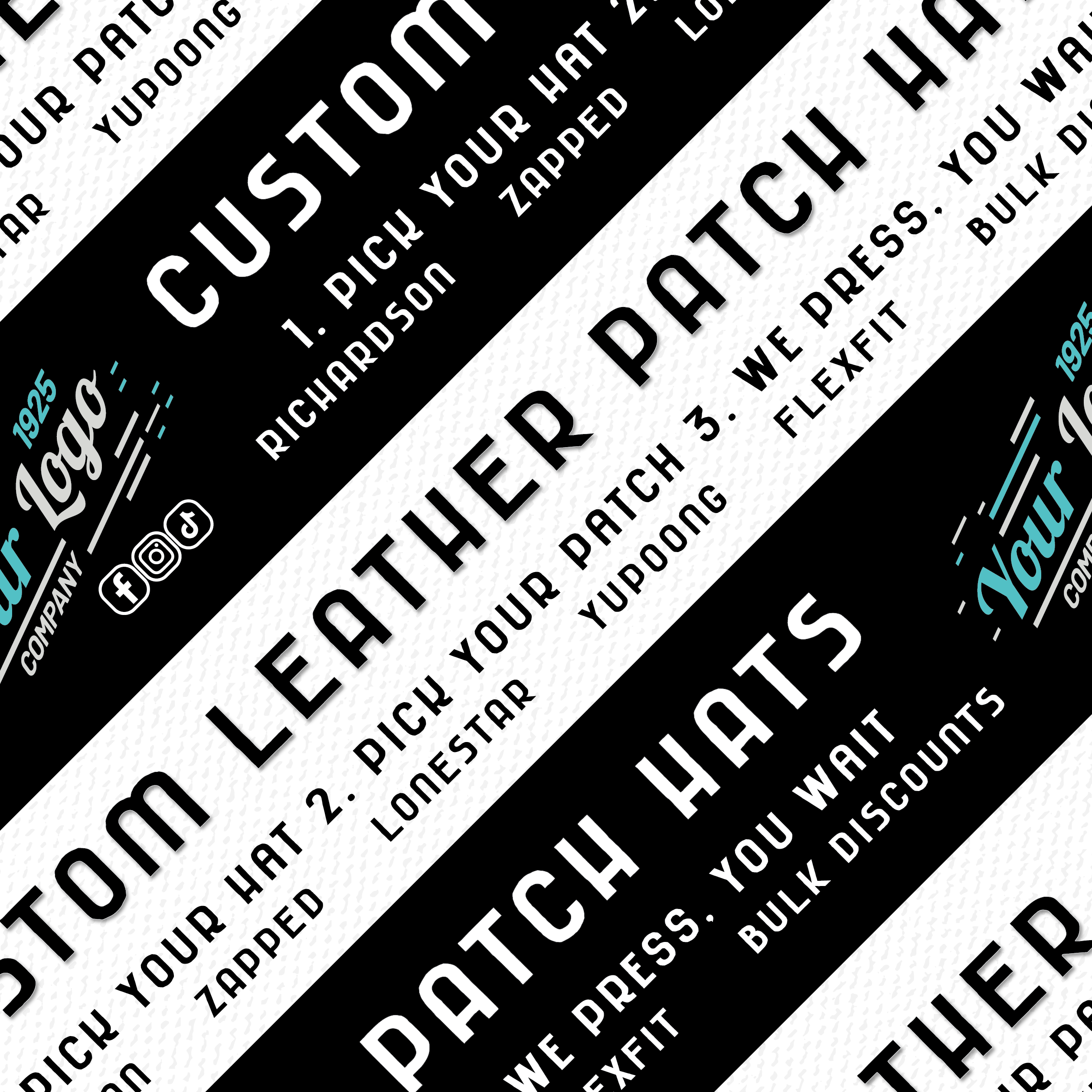 High Converting Hat Bar Tent Banner - Hat Patch Supply by Hat Foundry