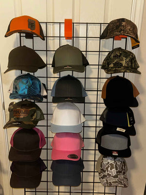 3D Printed Grid Wall Hat Hanger