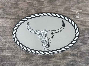 Floral Bull Skull Rope Border - 5 colors - Partner Collection