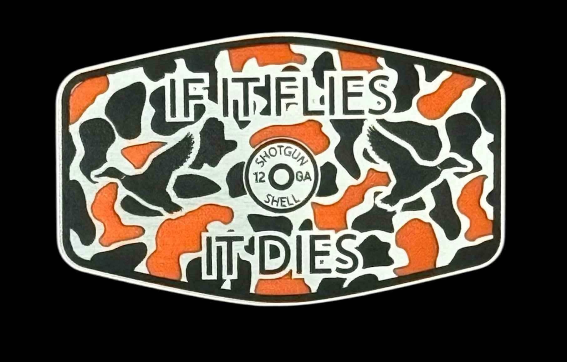 If It Flies Acrylic Hat Patch - 3 Colors Available