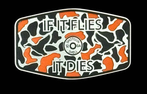 If It Flies Acrylic Hat Patch - 3 Colors Available