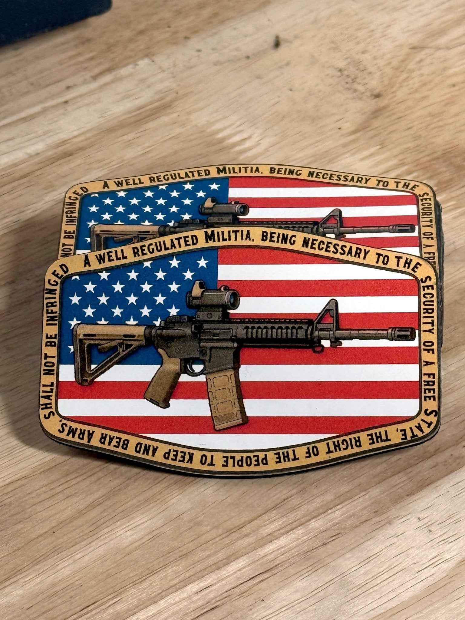 AR15 Second Amendment Full Color UV Printed Patch