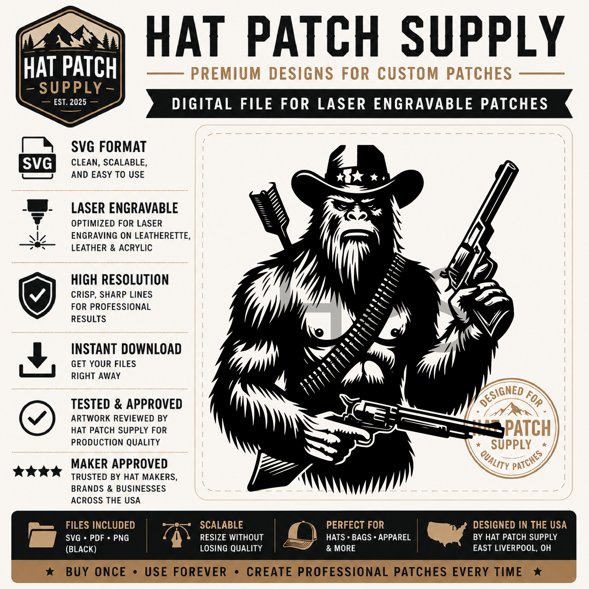 Nurse themed Bigfoot hat patch SVG design from bundle set 3