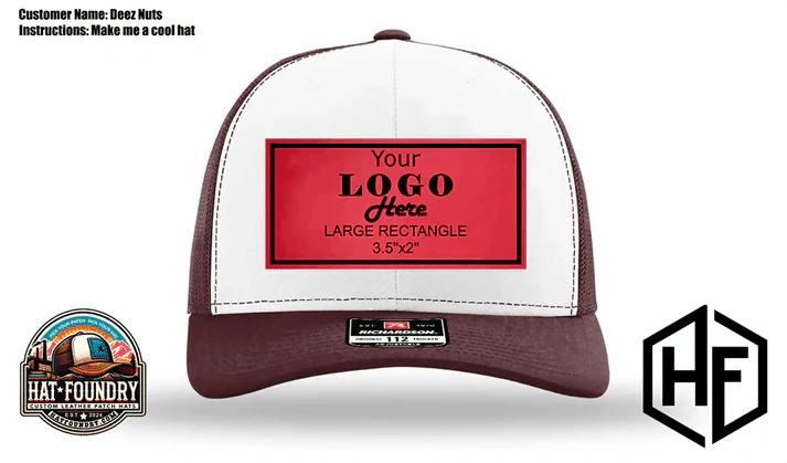 Adobe Illustrator Hat Patch Mockup Tool - Richardson Mockup Zapped, Yupoong Otto Hats & More - Hat Patch Supply by Hat Foundry