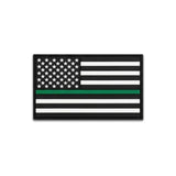 Thin Green Line Flag - PVC Patch (5pk) - Hat Patch Supply