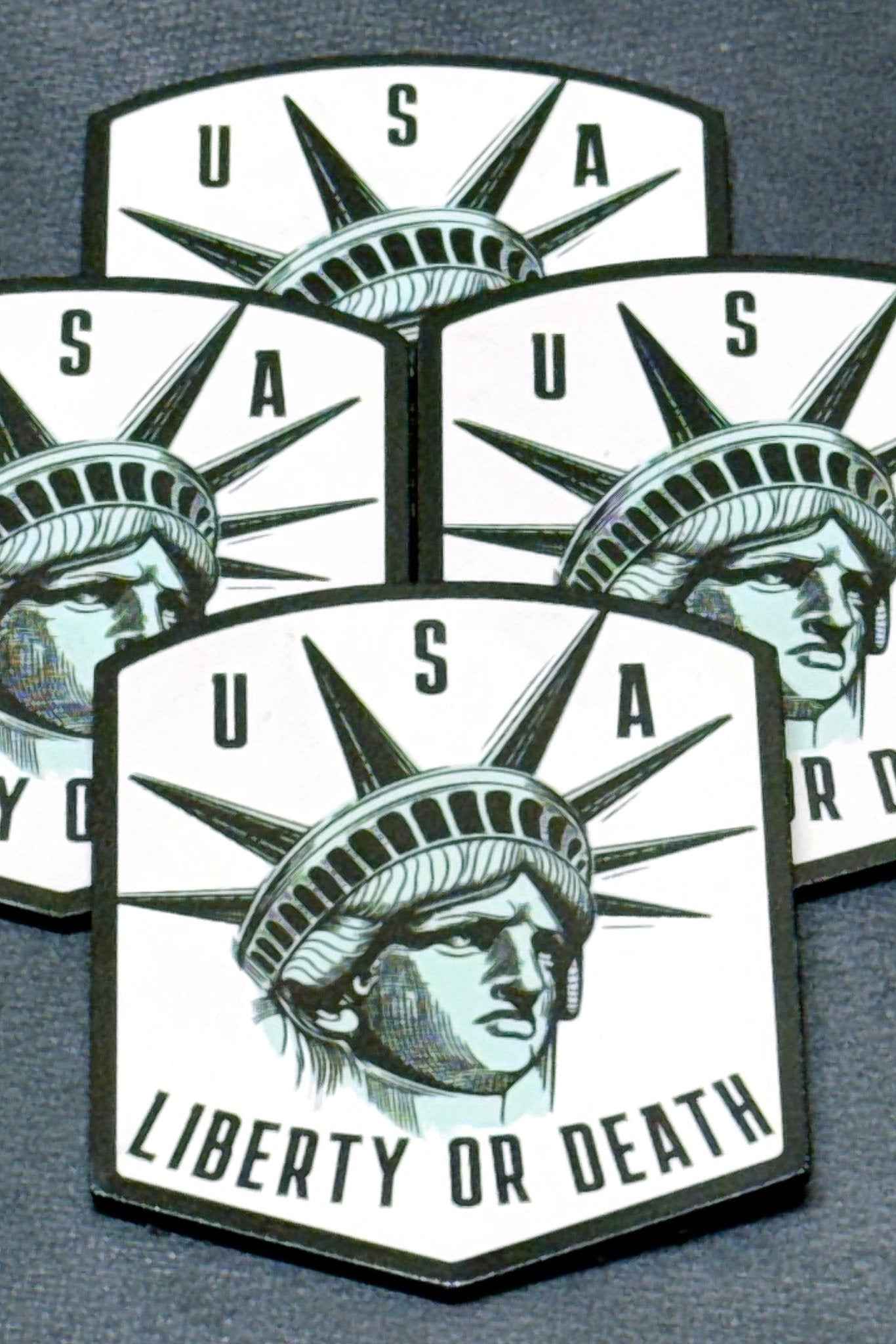 USA Liberty or Death Lady Liberty UV Printed Patch