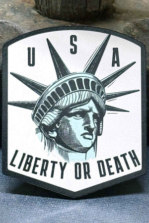USA Liberty or Death Lady Liberty UV Printed Patch