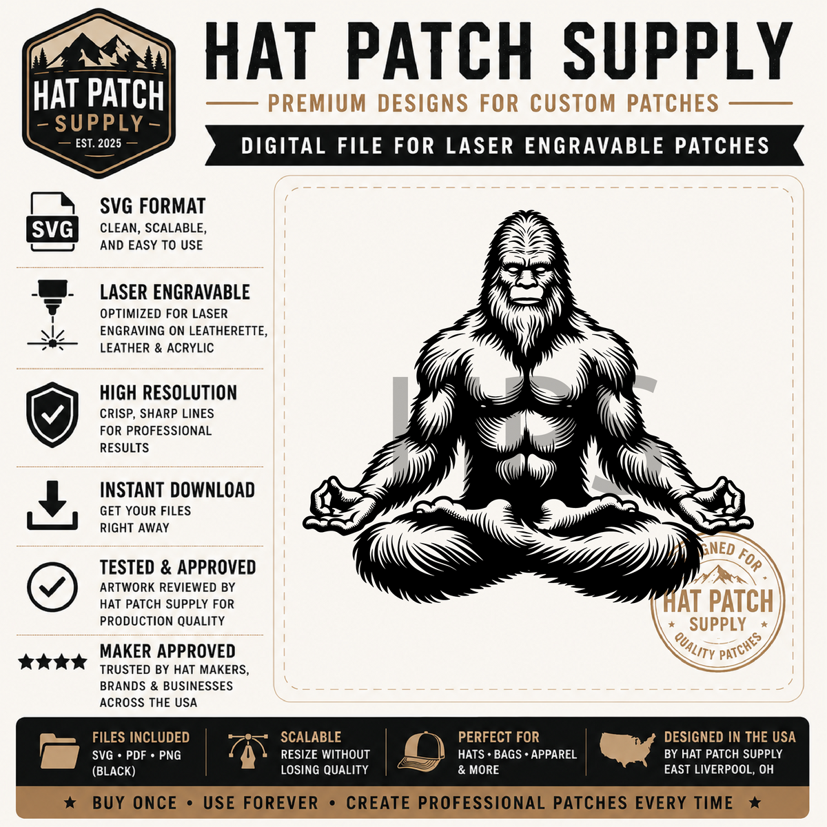 Final preview sheet of the Bigfoot SVG bundle set 4 best sellers