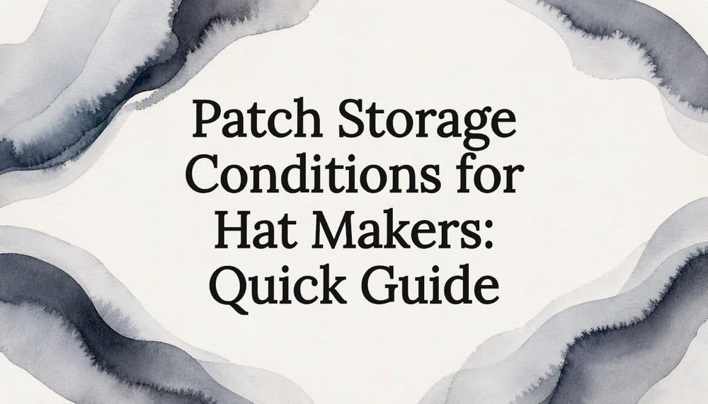 Decorative title card illustration for patch storage guide
