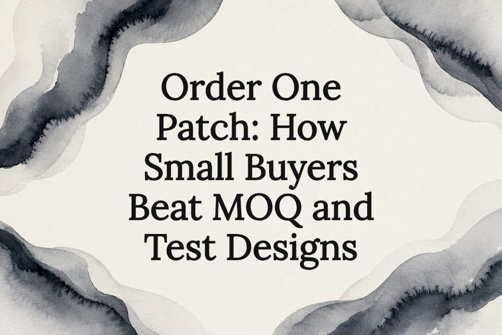 Decorative small-batch ordering title card