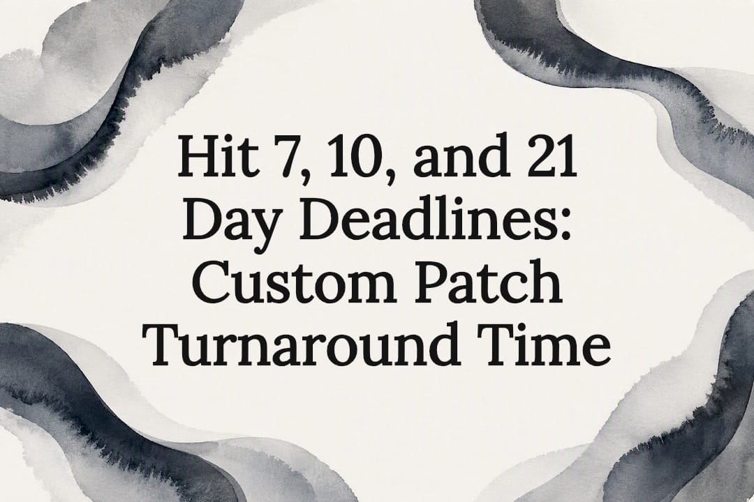 Decorative custom patch turnaround title card