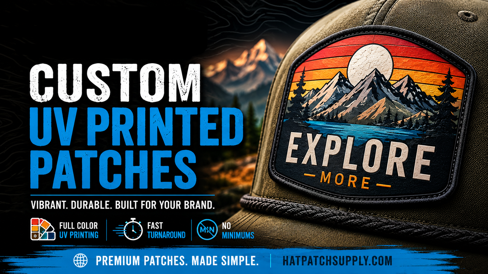 Why Custom UV Hat Patches Are Better Than Leather for Full Color Logos