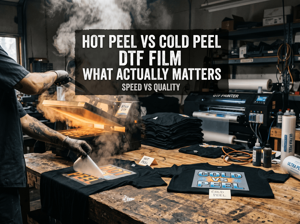 Cold Peel vs Hot Peel: Which DTF Film Is Right For You? - Hat Patch Supply