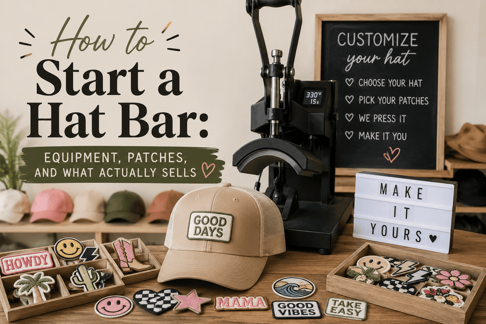 How to Start a Hat Bar: Equipment, Patches, and What Actually Sells - Hat Patch Supply