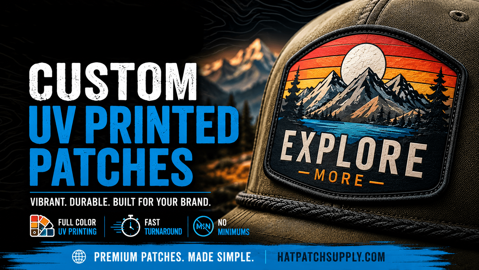 Why Custom UV Hat Patches Are Better Than Leather for Full Color Logos - Hat Patch Supply
