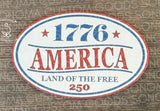 1776 AMERICA LAND OF THE FREE 250 - Partner Collection - Hat Patch Supply