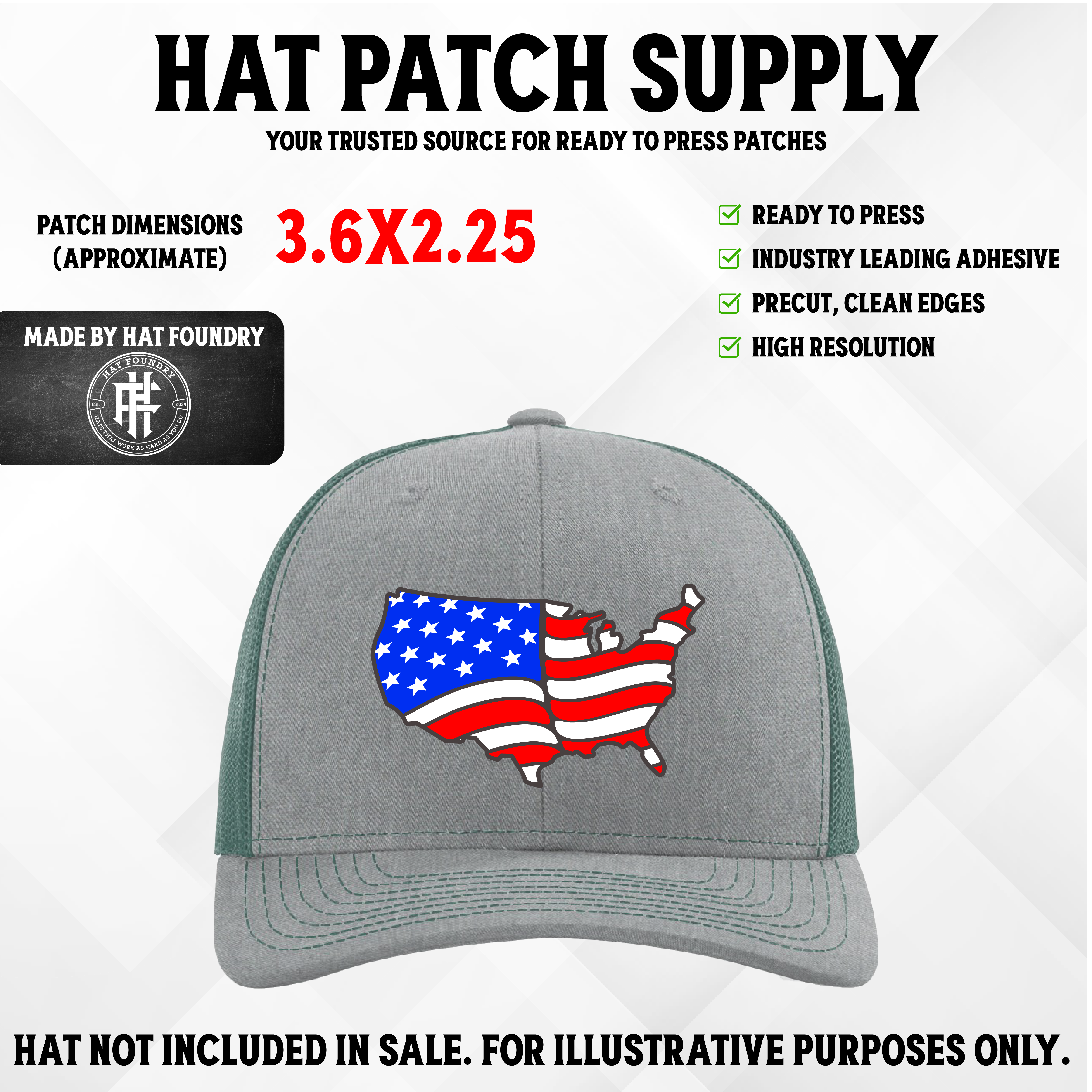 America Flag UV Patch