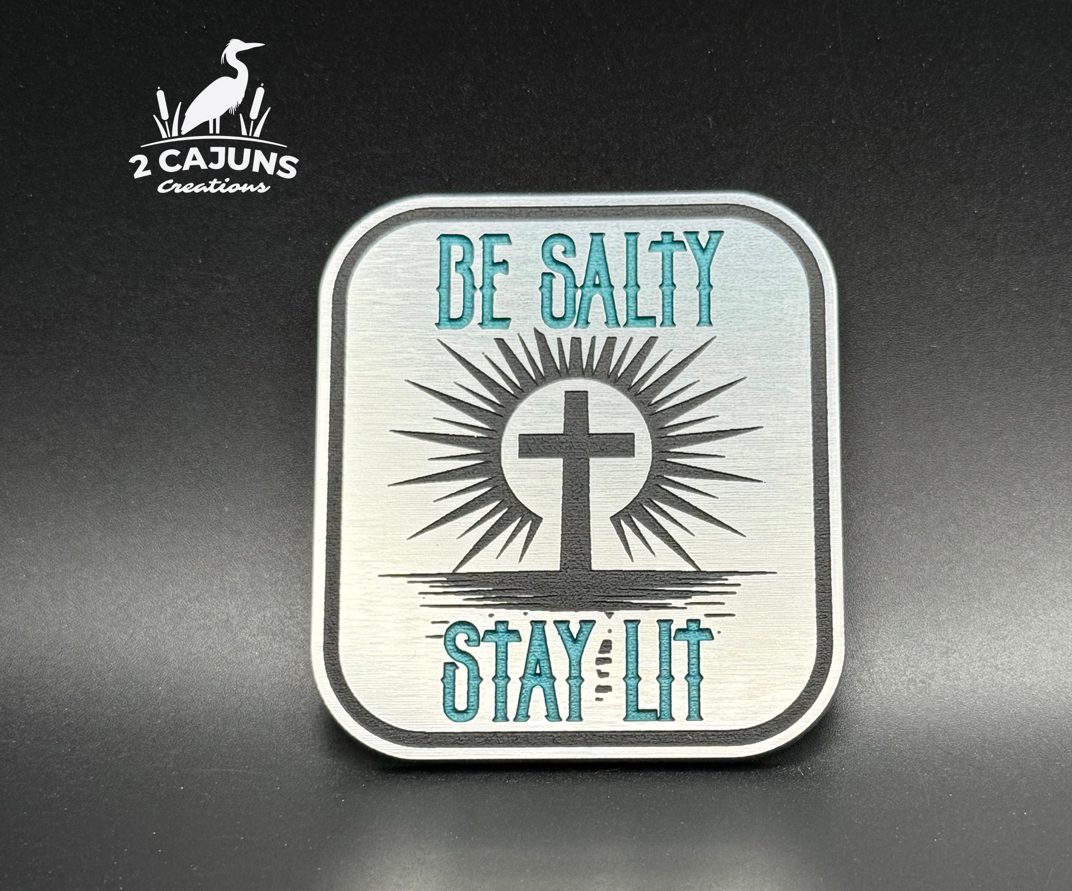 Be Salty Stay Lit Acrylic Hat Patch - 2 Colors Available