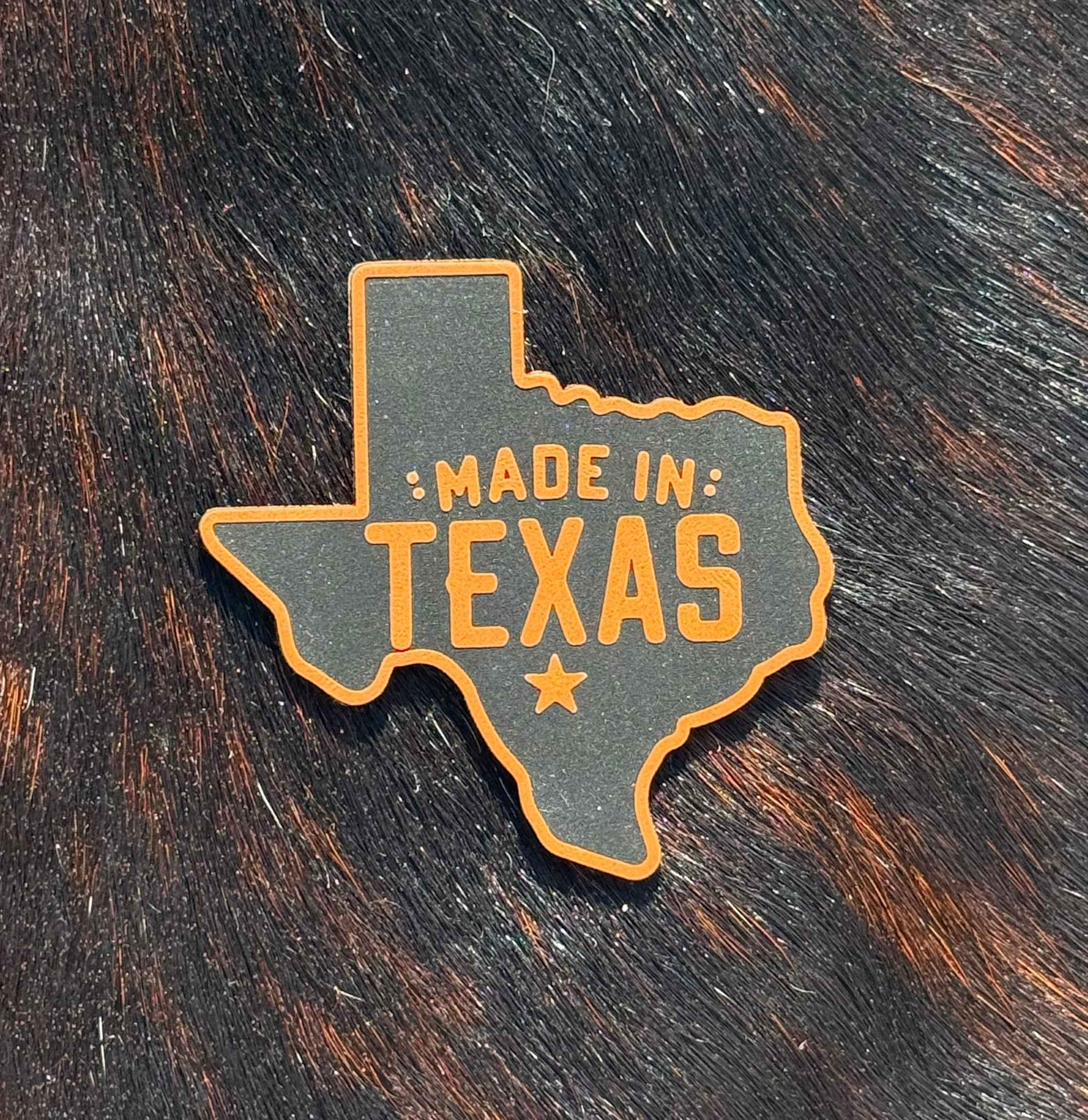 Engraved Made In Texas Patch