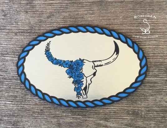 Floral Bull Skull Rope Border - 5 colors - Partner Collection