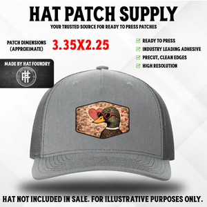 Love Duck UV Printed Hat Patch - Hat Patch Supply by Hat Foundry