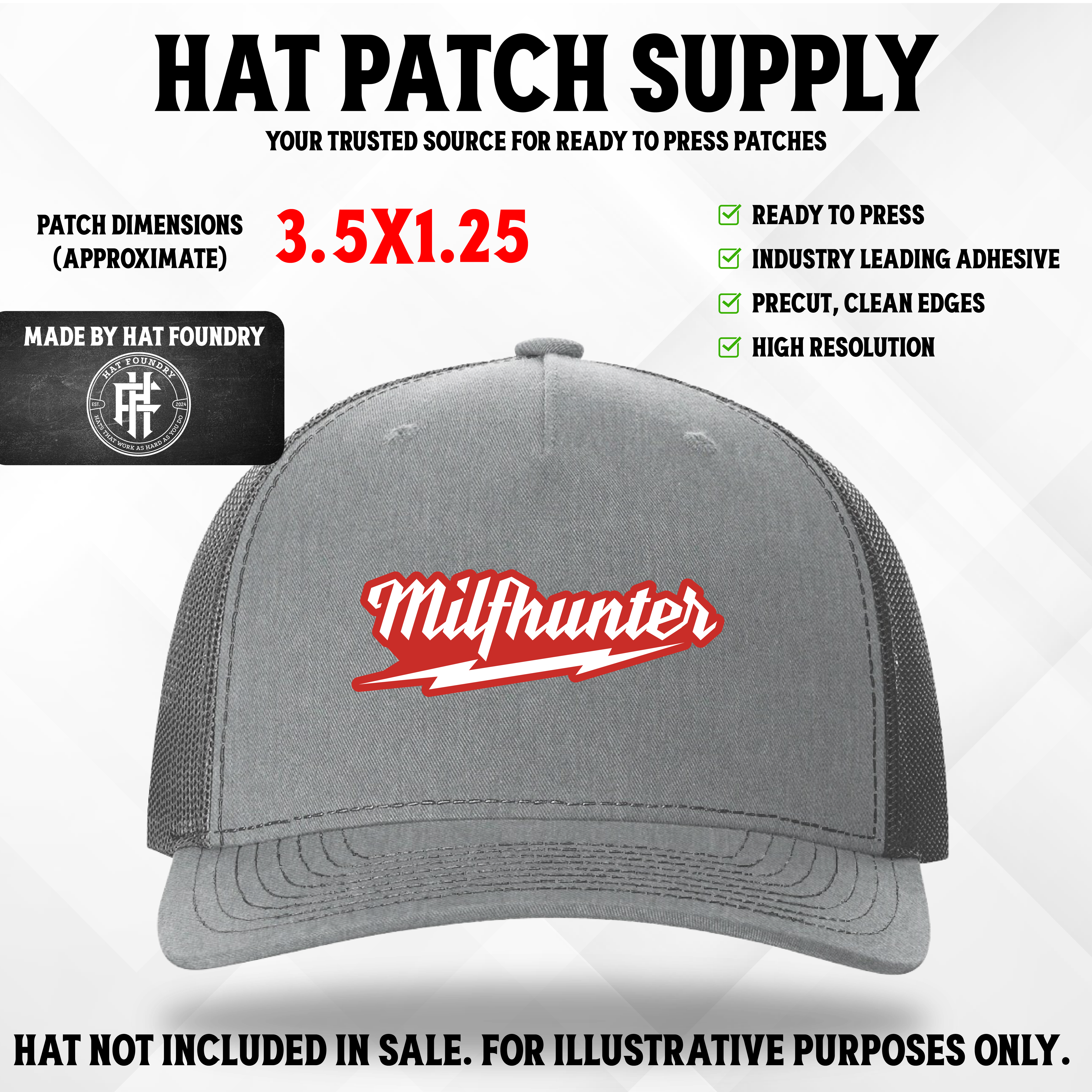 Milf Hunter UV Printed Patch