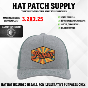 Pimpin UV Printed Patch - Hat Patch Supply by Hat Foundry