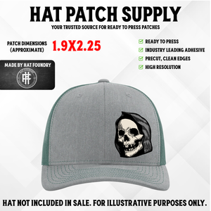 Grim Reaper UV Hat Patch - Hat Patch Supply by Hat Foundry