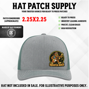 Squatch Rock UV Printed Patch - Hat Patch Supply by Hat Foundry