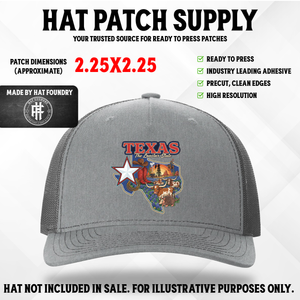 Texas Hat Patch - Hat Patch Supply by Hat Foundry