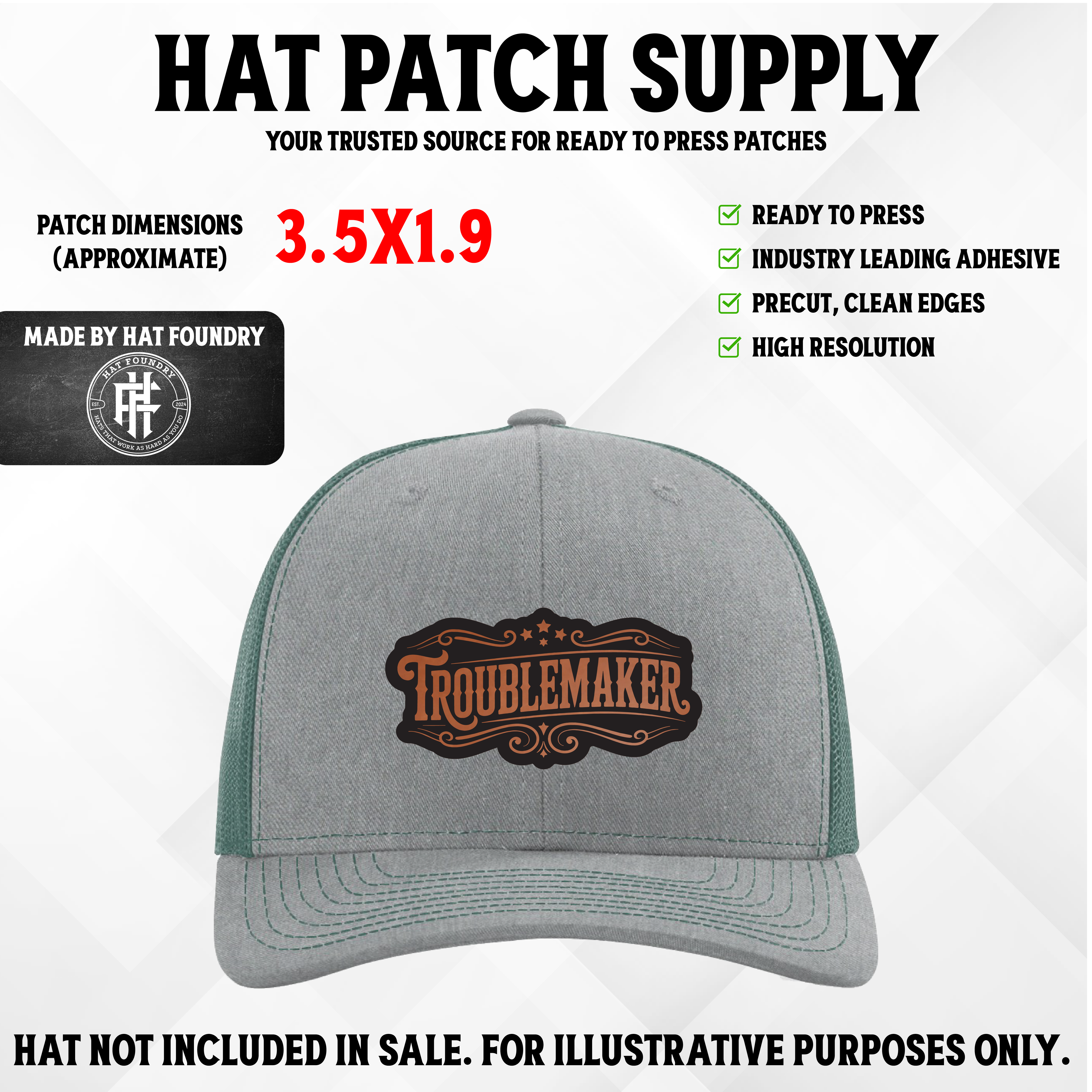 Trouble Maker Hat Patch