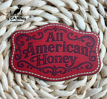 All American Honey UV Printed Hat Patch - 4 Colors Available - Hat Patch Supply