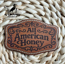 All American Honey UV Printed Hat Patch - 4 Colors Available