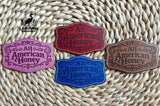 All American Honey UV Printed Hat Patch - 4 Colors Available