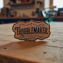 All-American Troublemaker Leather Patch - Hat Patch Supply