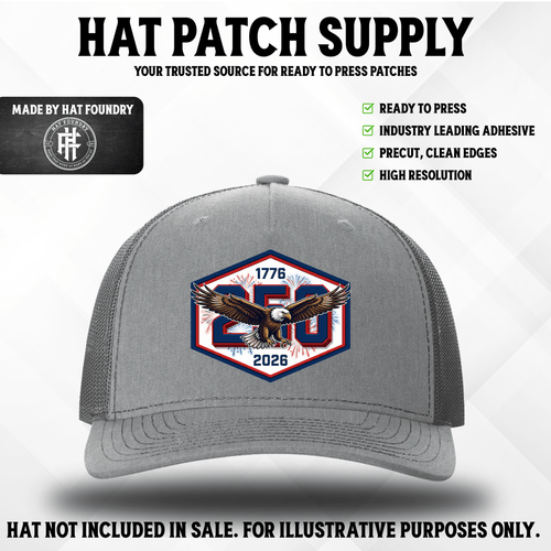 America 250 Eagle Patch - Hat Patch Supply