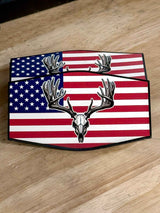 Alternate view of the American deer hunter hat patch