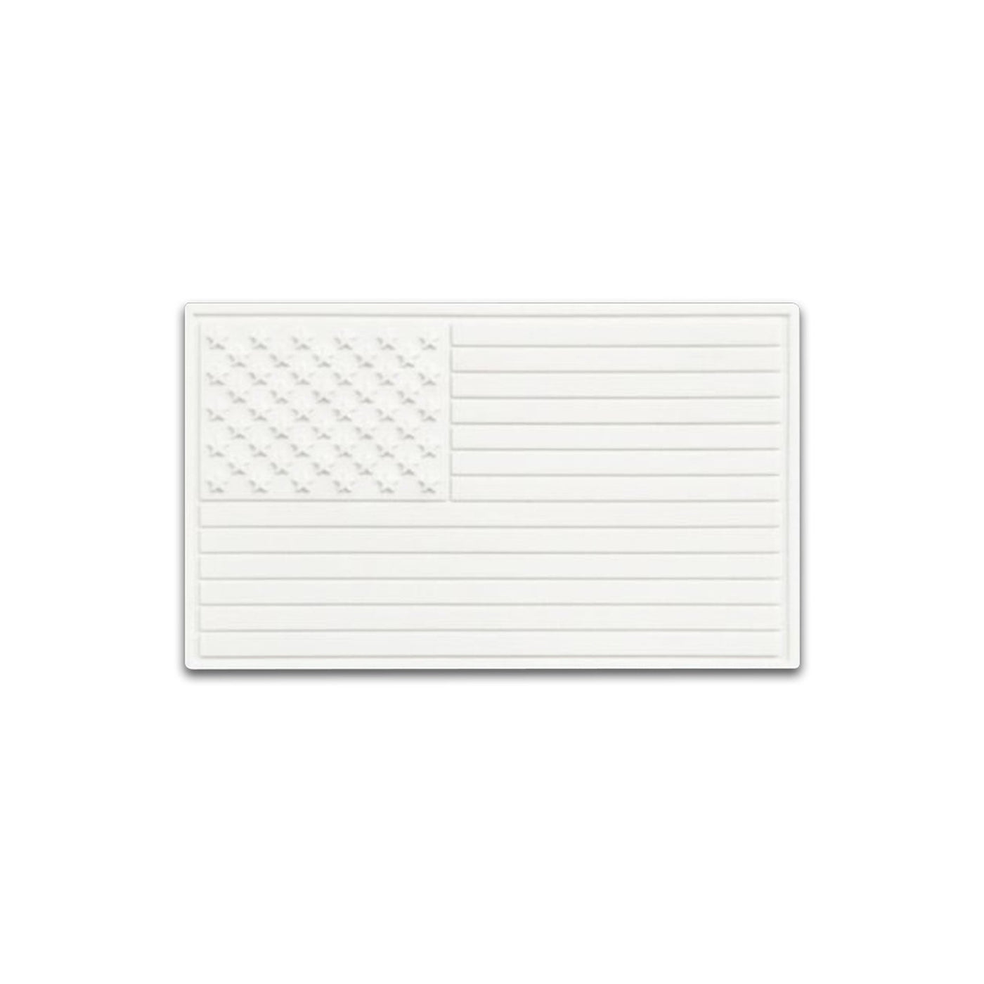 Arctic White Flag - PVC Patch (5pk) - Hat Patch Supply