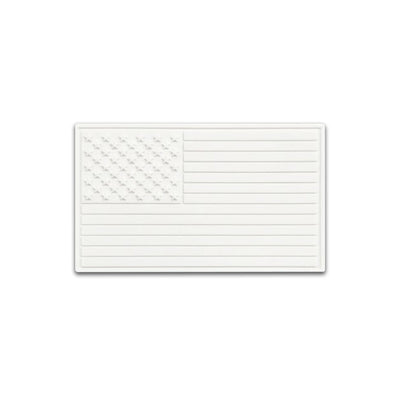 Arctic White Flag - PVC Patch (5pk) - Hat Patch Supply