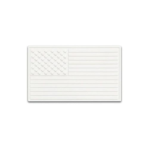 Arctic White Flag - PVC Patch (5pk) - Hat Patch Supply