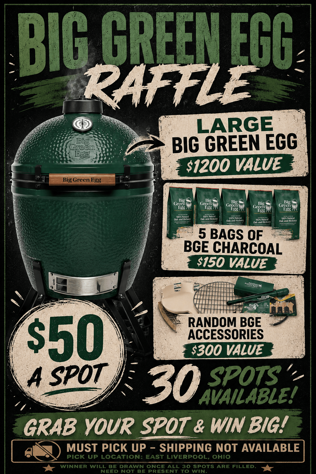BGE Large Raffle Ticket - Hat Patch Supply