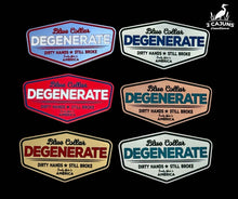 Blue Collar Degenerate - Dirty Hands and Still Broke Acrylic Hat Patch - 6 Colors Available - Hat Patch Supply