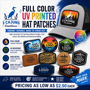 Bulk Wholesale Pricing Custom UV Printed Hat Patches - Hat Patch Supply