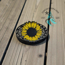 Country Sunflower Stainless Acrylic Patch - Hat Patch Supply