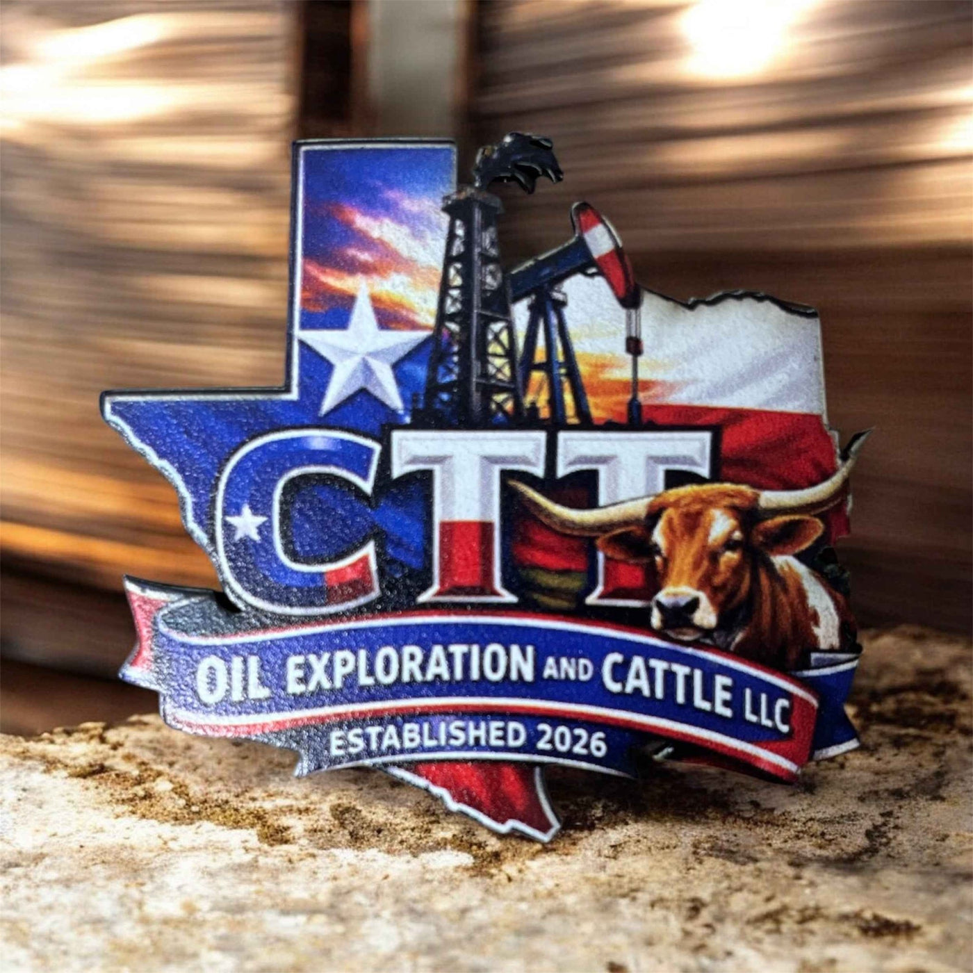 CTT Oil Exploration And Cattle Uv Patch - Hat Patch Supply