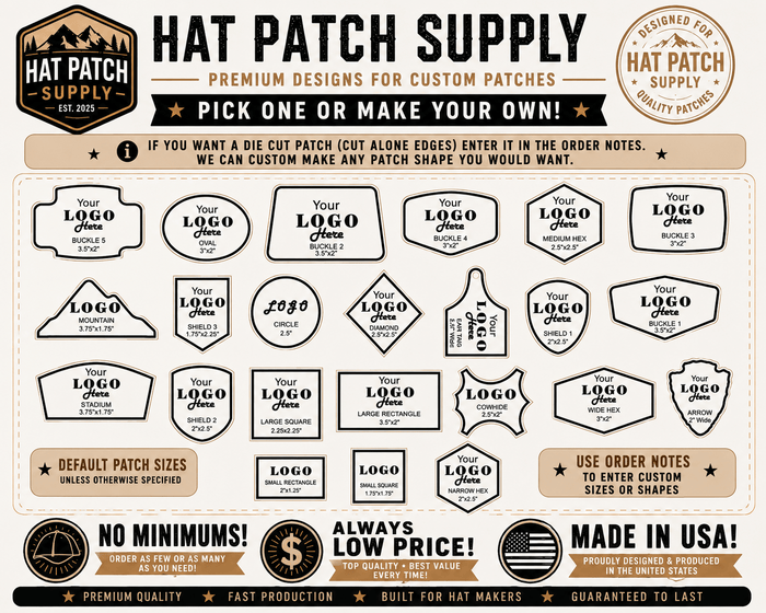 Custom UV Hat Patches | Full Color UV Printed Hat Patches - Hat Patch Supply