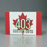 Custom UV printed holographic business cards, additional product view