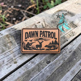 Close-up of the Dawn Patrol hunter patch design