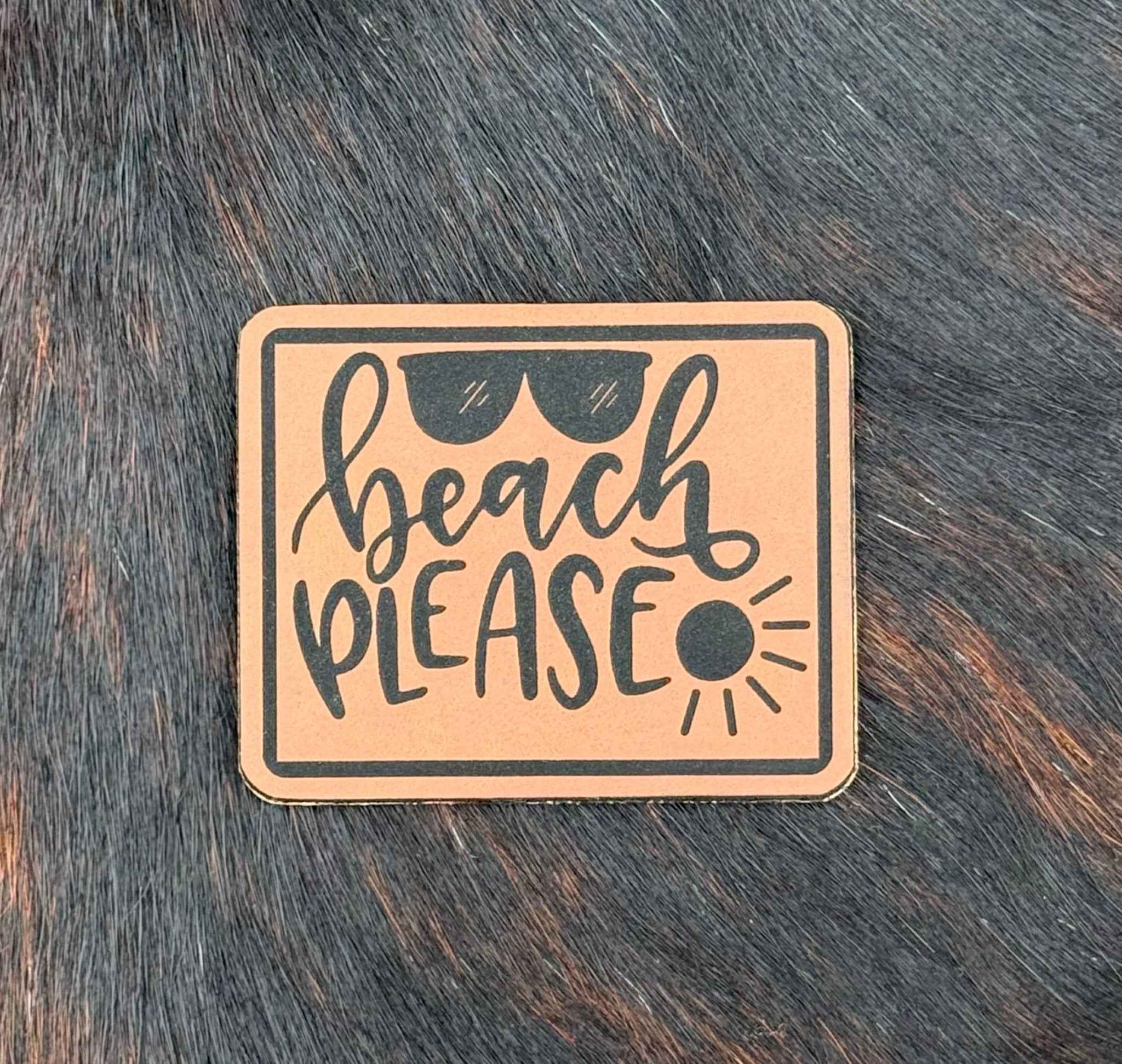 Engraved Beach Please Patch